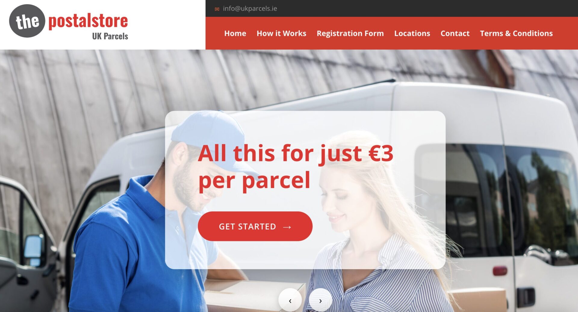 Screenshot ukparcels