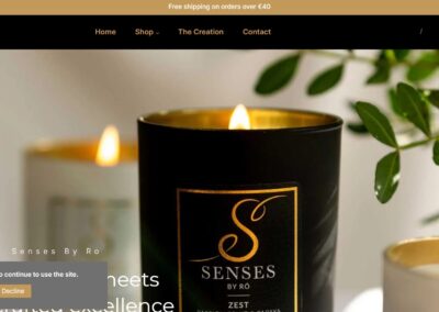 Web Design Case Study: Senses By Ró By Nua Web Design