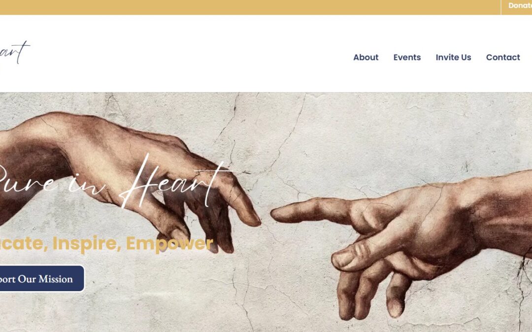 Web Design Case Study: Pure in Heart by Nua Web Design